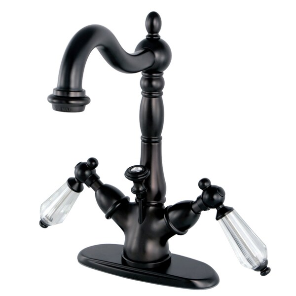 Wilshire 2-Handle Bathroom Faucet W/ Brass Pop-Up & Cover Plate, Bronze
